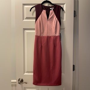 Color Block midi dress